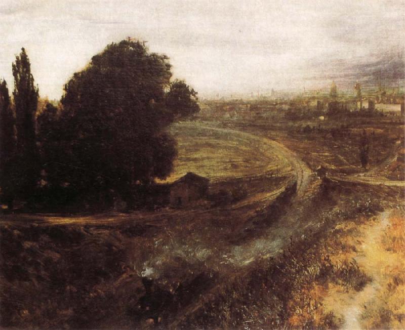 Adolph von Menzel The Berlin-Potsdam Railway oil painting image